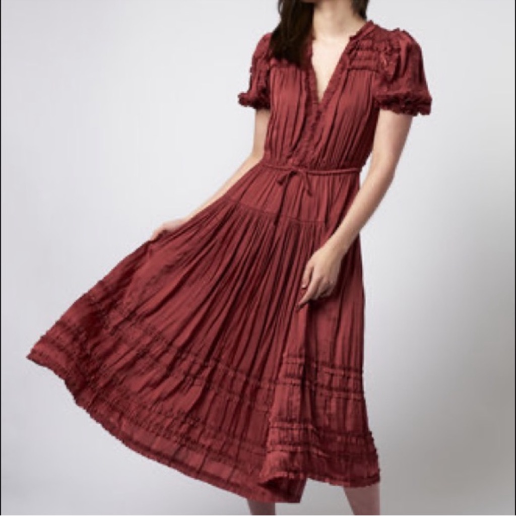 Ulla Johnson Rose Dress In Desert Rose